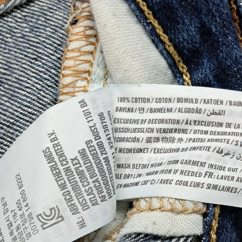 Hollister Mens Dark Wash Button Fly 100% Cotton Jeans W30 L30 Blue